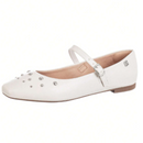 Sapatilha Feminina Bico Quadrado Apliques Tacha - Laura