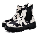 Bota Coturno Feminina Festa Junina Tratorada  Animal Print
