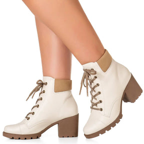 Vendedor Indicado
GiGiL Coturno Feminino Salto Tratorado Cano Curto Bota Conforto GiGiL