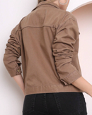 Jaqueta jeans feminina Clássica 100% algodão - Maísa