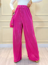 IN FASHION Calça feminina plissado Pantalona plissado Calça Feminina Novo