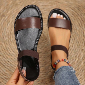 Sandália Rasteira Feminina Calce Fácil | Classic Confort com Estilo e Praticidade