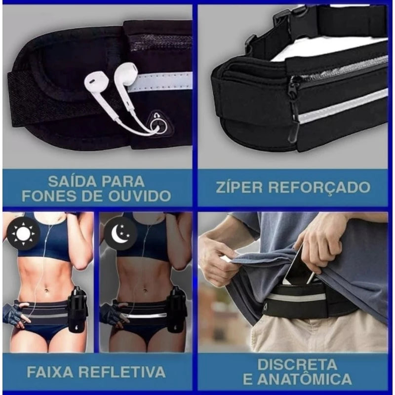 Cinto Impermeável Para Corrida Com Bolsos