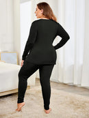 Vendedor IndicadoConjunto Frio Segunda Pele Forrado Peluciado Blusa + Calça Plus Size Kit Térmico Flanelado Proteção Inverno