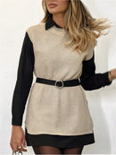 Blusa Colete Feminino em Tricot Sem Manga Bege 
