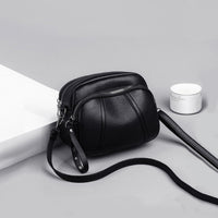Bolsa Feminina Crossbody Alça Lateral Minimalista Preta
