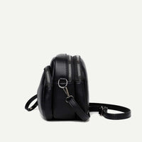 Bolsa Feminina Crossbody Alça Lateral Minimalista Preta