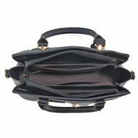 Bolsa Feminina Grande de Mão com Alça Lateral Vintage Preta