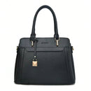 Bolsa Feminina Grande de Mão com Alça Lateral Vintage Preta