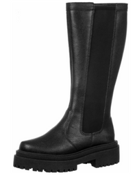 Bota Feminina Montaria Sola Tratorada e Cano Longo Preta