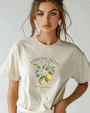 Camiseta Feminina 100% Algodão  Limoncello Off White