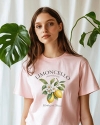 Camiseta Feminina 100% Algodão  Limoncello Rosa