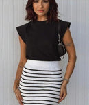 Blusa Feminina Regata Muscle T com Ombreira