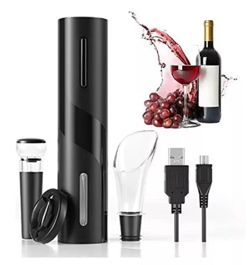 KIT Abridor de Vinho Elétrico Premium