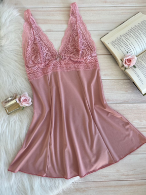 Camisola Com Renda Luxo Bruna