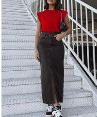 Blusa Feminina Regata Muscle T com Ombreira