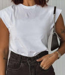 Blusa Feminina Regata Muscle T com Ombreira