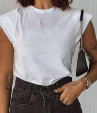 Blusa Feminina Regata Muscle T com Ombreira