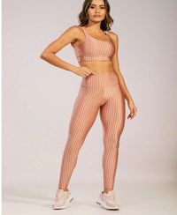 Conjunto Fitness Feminino New Feme com Top Bojo Removível e Legging Cintura Alta