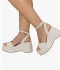 Sandália  Feminina Plataforma Anabela Flatform Conforty