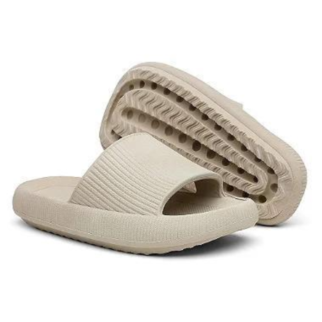 Chinelo Feminino Nuvem Slide Ultra Confortável Bege