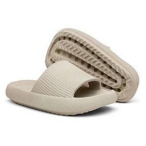 Chinelo Feminino Nuvem Slide Ultra Confortável Bege