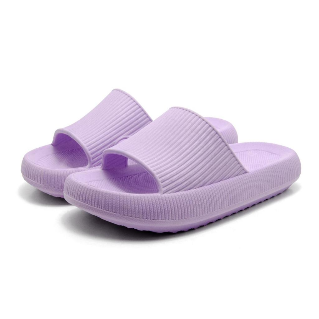 Chinelo Feminino Nuvem Slide Ultra Confortável Lilás