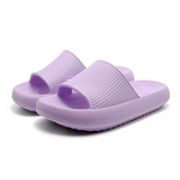 Chinelo Feminino Nuvem Slide Ultra Confortável Lilás