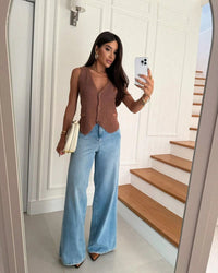 Colete Feminino Tricot Fang Elegante