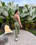 Conjunto Feminino Fitness Cintura Alta com Bolso Lateral
