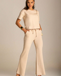 Conjunto Moletinho Calça Pantalona e Blusa Mullet - Aline
