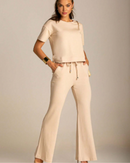 Conjunto Moletinho Calça Pantalona e Blusa Mullet - Aline