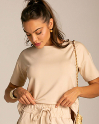 Conjunto Moletinho Calça Pantalona e Blusa Mullet - Aline