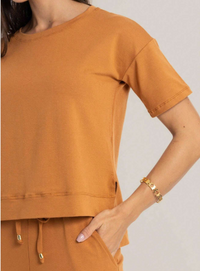 Conjunto Moletinho Calça Pantalona e Blusa Mullet - Aline