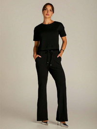 Conjunto Moletinho Calça Pantalona e Blusa Mullet - Aline