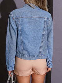 Jaqueta Feminina Jeans Clássica 100% Algodão