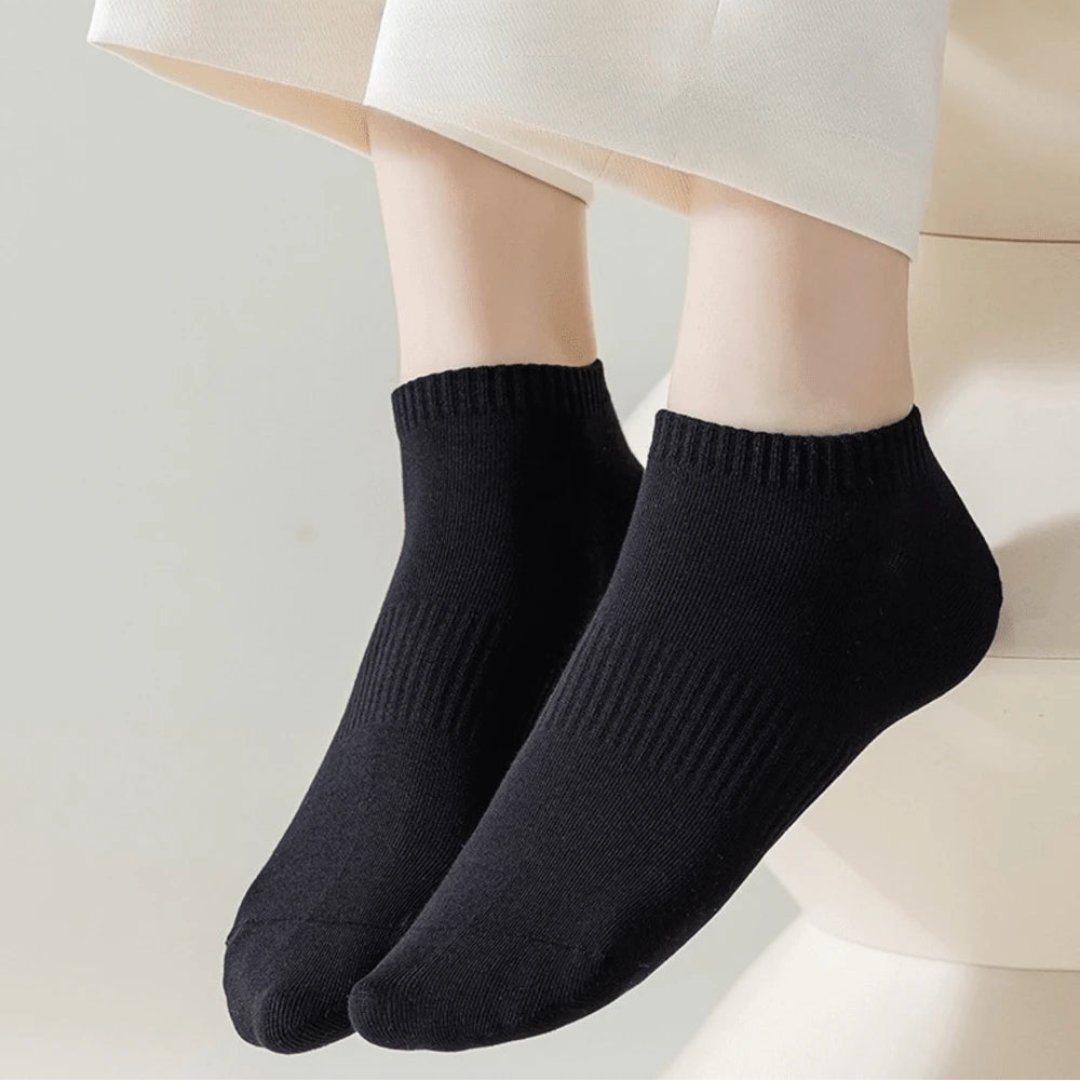 Kit 12 Pares Meias Feminina Cano Baixo Confortável Preto
