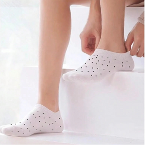 Kit 12 Pares de Meia Feminina Poá  – Delicadeza em Preto e Branco