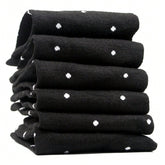 Kit 12 Pares de Meia Feminina Poá  – Delicadeza em Preto e Branco