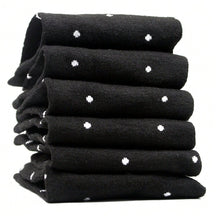Kit 12 Pares de Meia Feminina Poá  – Delicadeza em Preto e Branco