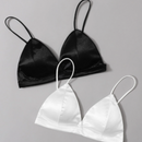 Kit 2 Tops Triangular em Cetim com Bojo