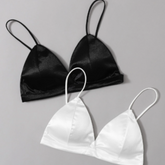 Kit 2 Tops Triangular em Cetim com Bojo