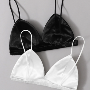 Kit 2 Tops Triangular em Cetim com Bojo