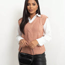 Max Colete Feminino Regata Suéter Tricot