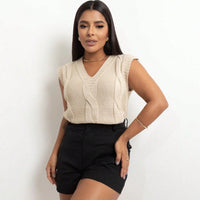 Max Colete Feminino Regata Suéter Tricot