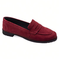 Mocassim Feminino Camurça Marsala Loafer 