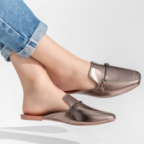 Mule Feminino Rasteira Bico Quadrado 
