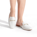 Mule Feminino Rasteira Bico Quadrado 
