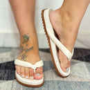 Papete Feminina Birken Modelo Chinelo Calce Fácil Branca
