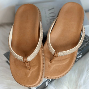 Papete Feminina Birken Modelo Chinelo com Strass - Numerção especial 34 ao 42 Caramelo